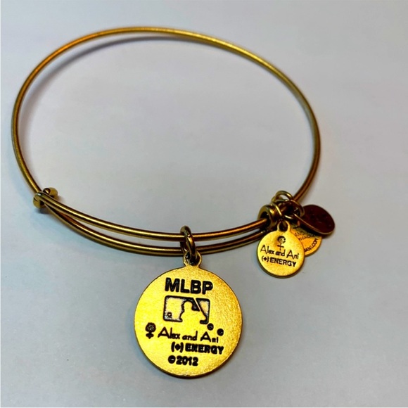 Alex and Ani MLB St. Louis Cardinals gold tone bracelet - Picture 2 of 2
